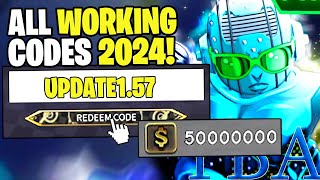 NEW ALL WORKING CODES FOR YOUR BIZARRE ADVENTURE IN 2024 ROBLOX YOUR BIZARRE ADVENTURE CODES [upl. by Hallett]