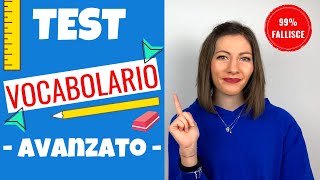 TEST VOCABOLARIO italiano 99 della gente fallisce e TU Impara a parlare italiano da NATIVO 😃 [upl. by Adnohsirk]