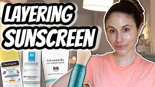 How to LAYER SUNSCREEN Dr Dray [upl. by Yttocs]