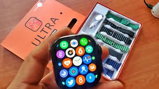 Ultra 7 in 1 smart watch  gents version  unboxing smartwatch viralvideo [upl. by Claudetta]