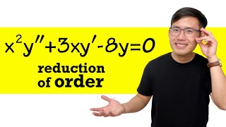 Reduction of orders 2nd order differential equations with variable coefficients [upl. by Kunz]