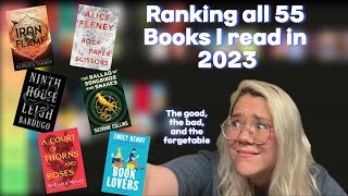 Ranking Every Book I read in 2023  A 55 Book Tier List [upl. by Jamnis]