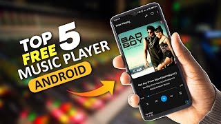 Top 5 Best FREE Music Player Apps for Android 2024  No Ads HighQuality Sound [upl. by Lavena]