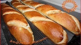 Recette de baguette maisonHomemade French baguette recipe [upl. by Leesa791]