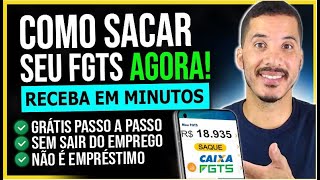 Como SACAR o FGTS pelo Aplicativo em MINUTOS PASSO A PASSO fácil atualizado 2024 [upl. by Htyderem]