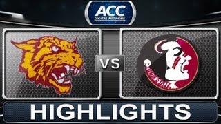 2013 ACC Football Highlights  BethuneCookman vs Florida State  ACCDigitalNetwork [upl. by Yart]