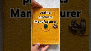 Leather Products Manufacturer in India leatherworking leatherbags fashion leathercraft journal [upl. by Doone]