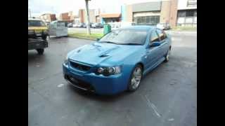 ford falcon xr68 ba bf custom front bar custom scoop vent bonnet blue colour [upl. by Enimassej575]