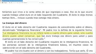 08 El Cuadrante del Flujo del Dinero Robert Kiyosaki [upl. by Oetomit594]