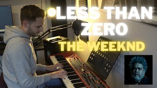 Less Than Zero  The Weeknd  Piano  synth cover [upl. by Emmerich]