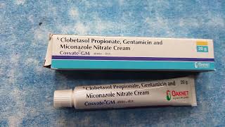 Cosvate gm cream  clobetasol propionate gentamicin Miconazole cosvate gm use review hindi benefit [upl. by Lean]