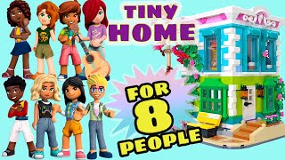 A tiny home for 8 people 🏡 LEGO build challenge compilation [upl. by Akihsar]