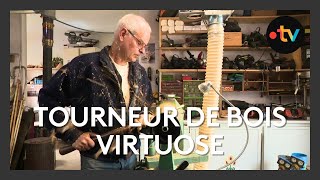 Artisanat dart  Pierre Cornélis virtuose du tournage sur bois [upl. by Hutton]