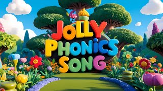 Jolly Phonics Song with Lyrics  Letter Sounds A to Z  ABC Phonics Song [upl. by Pontus]