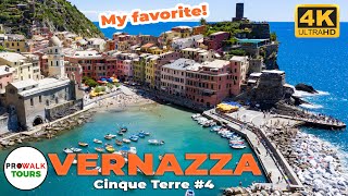 Vernazza Italy Walking Tour 4K  The BEST of Cinque Terre [upl. by Jahn]