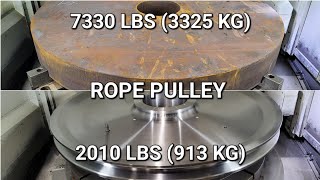 Large Rope Pulley  CNC VTL [upl. by Notnroht]