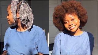 dying my black natural hair without bleach or damage [upl. by Otiv110]