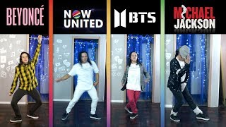 Dançando BTS Beyoncé Now United e Michael Jackson  SAMARITANOS [upl. by Adaurd]