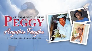 Thanksgiving Service for the Life of Acynthia Peggy Forsythe  Sunday November 3 2024  11 AM [upl. by Athelstan]