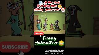 At the end God Bless him 🤠 Her game over🤡 Funny animation 😂  subscribe funny animation shorts [upl. by Little]