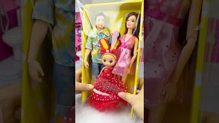 Satisfying With Dolls Set Toys Unboxing ASMR Video shorts [upl. by Aima989]