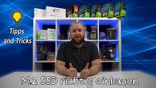 Anleitungsvideo M2 SSD bei PC richtig einbauen [upl. by Yee]