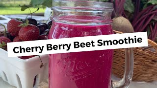 Cherry Berry Beet Smoothie Recipe [upl. by Sidoon641]