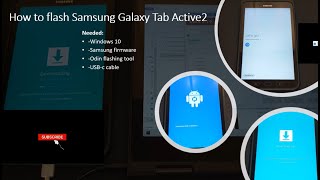 How to flash Samsung Tab Active2  Android 9  Odin3  Win 10 FlashingTab TabActive SamsungTab [upl. by Karlow544]