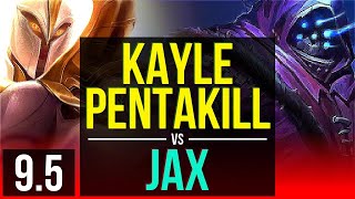 KAYLE vs JAX TOP  Pentakill Quadrakill  EUW Challenger  v95 [upl. by Ahtamat]