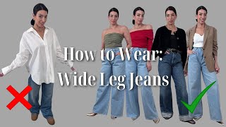 Dos amp Donts Wide Leg Jeans  Styling Rules [upl. by Anemolif]