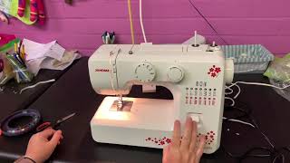 How to use a basic Janome sewing machine [upl. by Caddaric559]