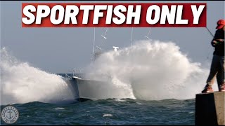 Sportfishing Yachts Running Through Manasquan Inlet  Sportfish Boats Compilation [upl. by Ednihek214]