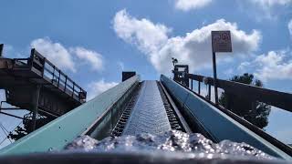 Silver River Flume Ride POV At PortAventura World [upl. by Schlessinger]