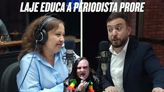 AGUSTIN LAJE EDUCA A PERIODISTA PROGRE [upl. by Nalniuq]