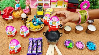 Miniature Kinder Joy Chocolate Brownie Cake Recipe  Kinder Joy Chocolate CookiesChocolate Biscuits [upl. by Ayisan]