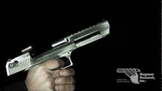 Magnum Research Desert Eagle Brushed Chrome 50 AE DE50BC  Highspeed Video Clip 1000 fps [upl. by Albric249]