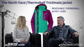 2015 The North Face Thermoball Triclimate Womens Jacket Overview by SkisDOTcom and SnowboardsDOTcom [upl. by Leirbag]