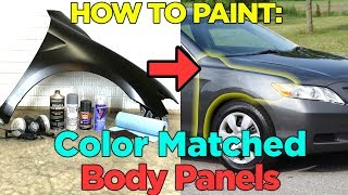 How to Paint a Vehicle Fender with Spray Paint  Cheap amp Easy [upl. by Emorej70]