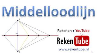 Middelloodlijn en omgeschreven cirkel [upl. by Peregrine]