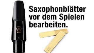 Saxophonblätter bearbeiten  Saxophon lernen online [upl. by Colwell]