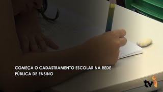 Começa o cadastramento escolar na rede pública de ensino [upl. by Namie]