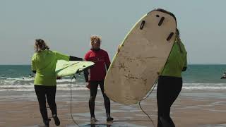 Surf lessons Croyde Bay [upl. by Kado311]