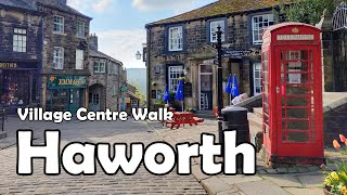 Haworth West Yorkshire【4K】 Village Centre Walk 2021 [upl. by Adav]