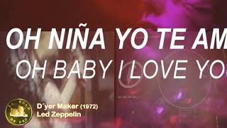 Led Zeppelin Dyer Maker Lyric [upl. by Cori606]