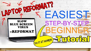 How to Reformat Windows 10 Tutorial  Easiest Way  Step by step [upl. by Lipscomb]