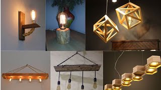 🙂👌ILUMINACION CON MADERA LAMPARAS DECORATIVAS 50 DISEÑOS🙂👍 DECORATIVE LUMINAIRES [upl. by Halihs]