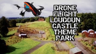 Loudoun Castle Theme Park Air Recon  AR Drone 20  Abandoned Scotland [upl. by Jared]