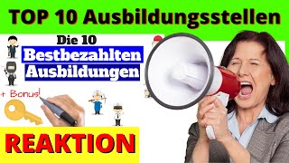 Die 10 bestbezahlten Ausbildungsstellen ✅ Gut bezahlte Ausbildungen Büro  Handwerk Reagiertauf [upl. by Gerhardt]