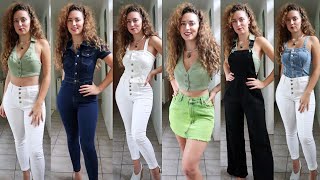 Nasty Gal Try On Haul All Things Denim [upl. by Urita]