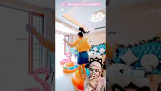 RUMAH PLAY GROUND waterpark funny toys playground staycation dubber comedy dubbing food [upl. by Attalie192]